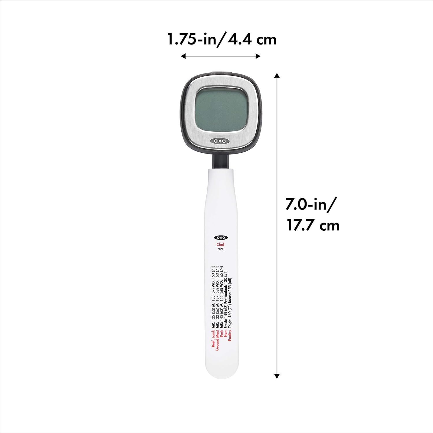 OXO Good Grips Chefs Precision Digital Instant Read Thermometer, Black
