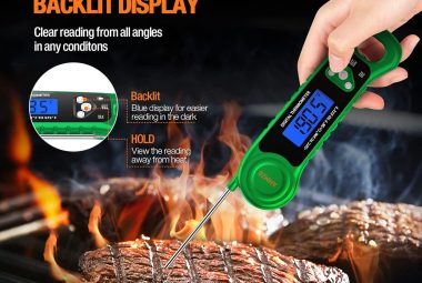 ammzo digital meat thermometer for grilling instant read food thermometer waterproof with backlight for cooking deep fry 3