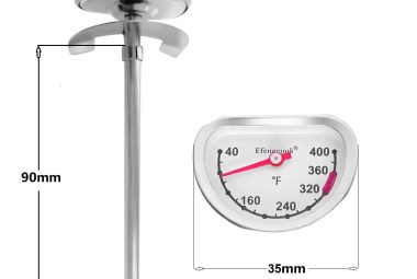 candy thermometer deep fryer oil thermometer 2 pack with clip 8 probe best cooking thermometer for cooking tall potscand 2