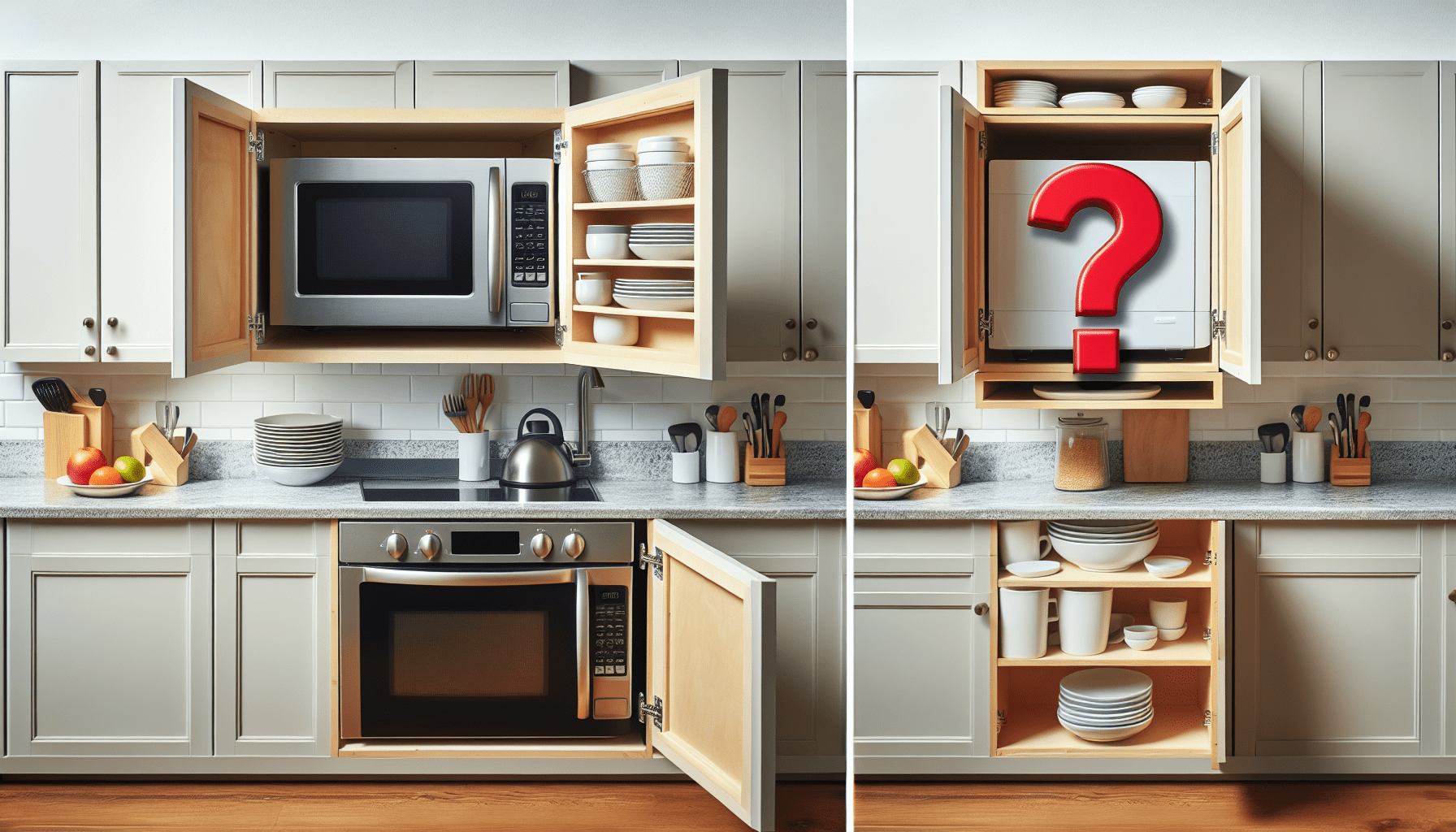 Is It Safe To Put A Countertop Microwave In A Cabinet?