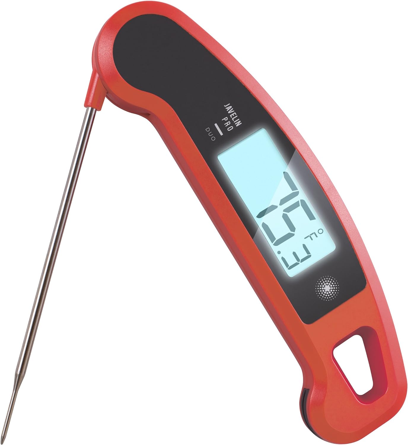 Lavatools PX1D Javelin PRO Duo Ultra Fast Professional Digital Instant Read Meat Thermometer for Grill and Cooking, 4.5 Probe, Auto-Rotating Backlit Display, Splash Resistant – Sambal