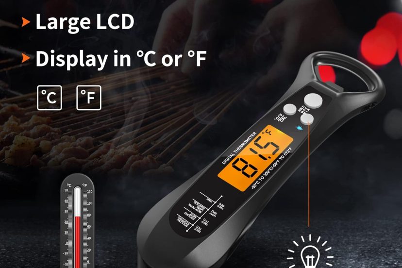 meat thermometer digital instant read meat thermometeri for grill and cooking ip66 waterproof food thermometer for kitch 2