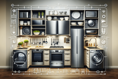 where should appliances be placed in a kitchen