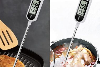 digital kitchen thermometer rapidly measures mean temperature for cooking bbq grill and smoker and candies by 21 home