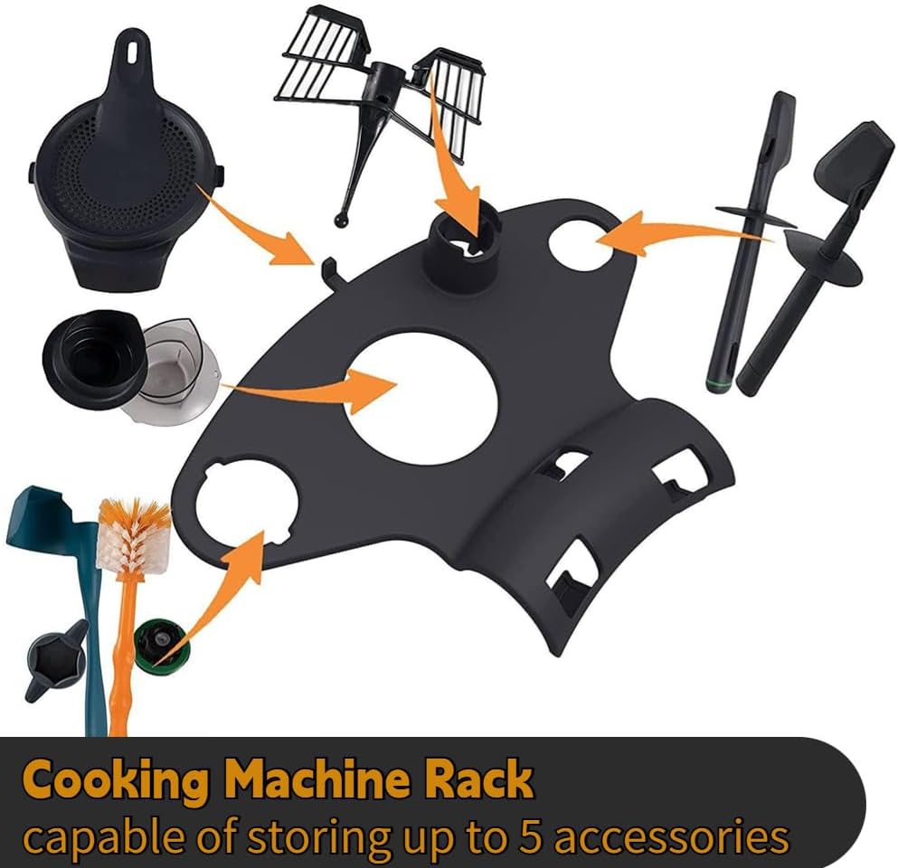 Haofy Cooking Machine Accessory Storage Rack Scraper Set Kit for Vorwerk Thermomix TM5 TM6 Cooking Machine Food Utensil Rack