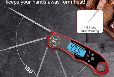 kitchen food cooking super fast thermometer electric probe with backlight lcd ip66 waterproof food thermometer for kitch 2