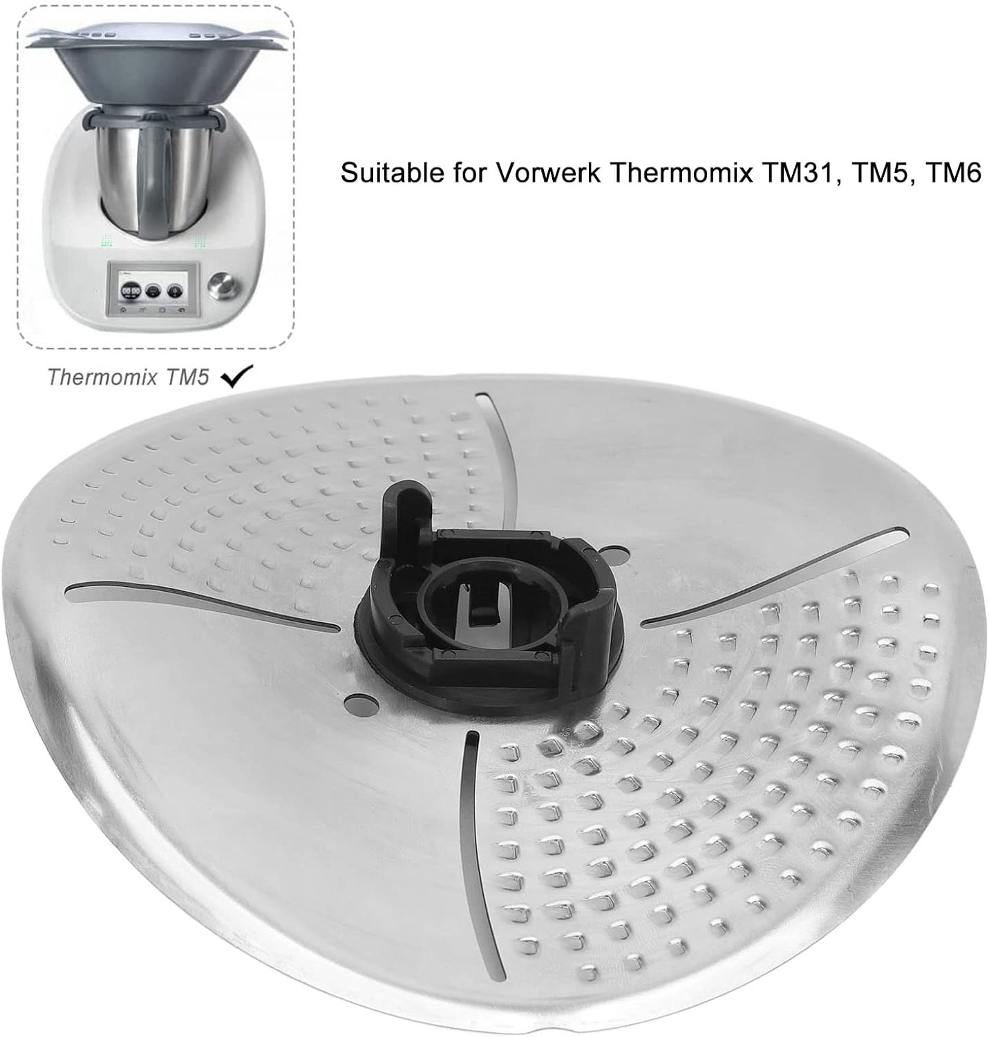 Thermomix Tm6 Accessories,Replacement Blade Protective Cove, Food Class Protector Stainless Steel Cooking Machine Blade Cover for Vorwerk Thermomix TM6 TM5 TM31Accessries,5.7x5.5x1.2in